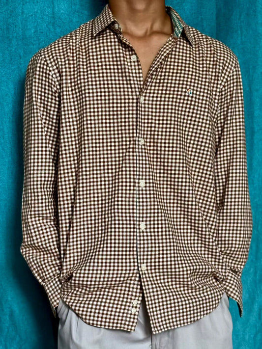Micro check shirt
